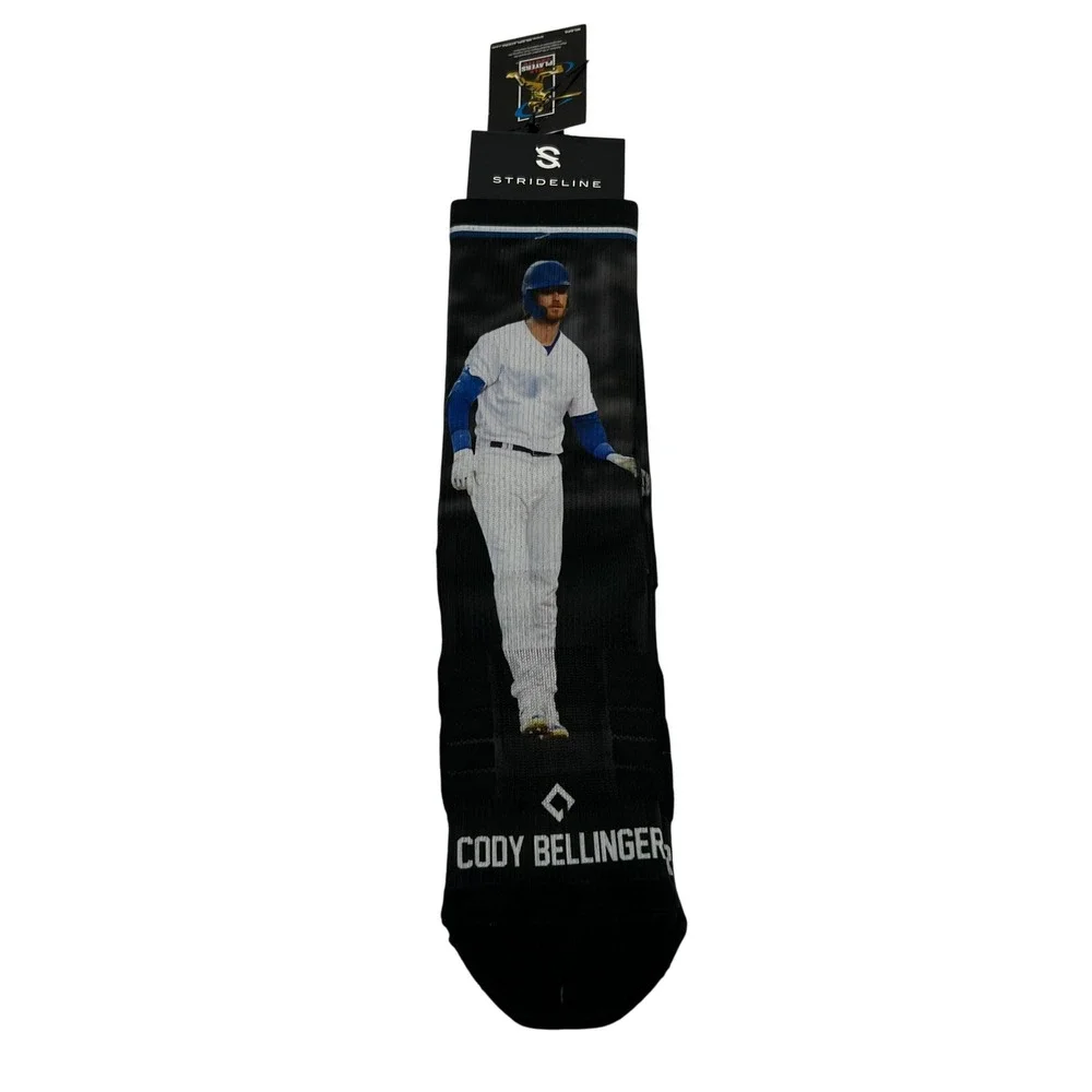 Strideline Cody Bellinger Los Angeles Dodgers MLB Premium Sub‎ Crew Socks NEW